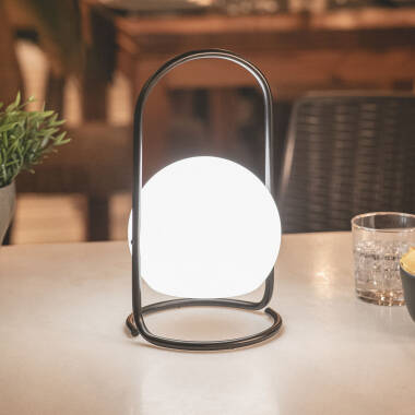Image of Edit Mkono Sphere USB Rechargeable LED Outdoor Table Lamp