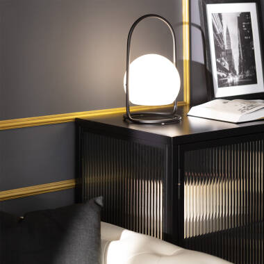 Image of Edit Mkono Sphere USB Rechargeable LED Outdoor Table Lamp