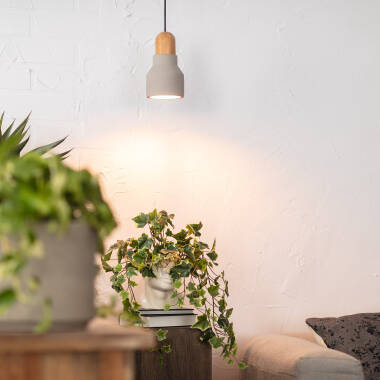 Image of Edit Luster Concrete Ceiling Pendant Light