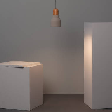 Image of Edit Luster Concrete Ceiling Pendant Light