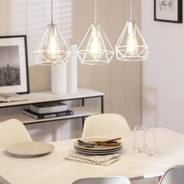 Image of Edit Sardo 3 Light Geometric Ceiling Bar Pendant Light