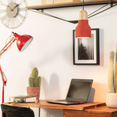 Image of Edit Luster Concrete Ceiling Pendant Light