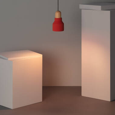 Image of Edit Luster Concrete Ceiling Pendant Light