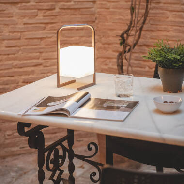 Image of Edit Mkono Cube USB Rechargeable LED Outdoor Table Lamp