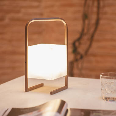 Image of Edit Mkono Cube USB Rechargeable LED Outdoor Table Lamp