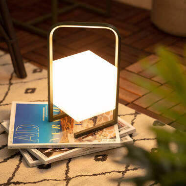 Image of Edit Mkono Cube USB Rechargeable LED Outdoor Table Lamp