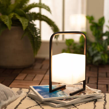 Image of Edit Mkono Cube USB Rechargeable LED Outdoor Table Lamp