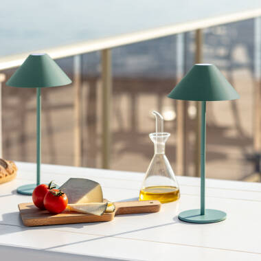 Image of Edit Tiber USB Rechargeable LED Outdoor Table Lamp