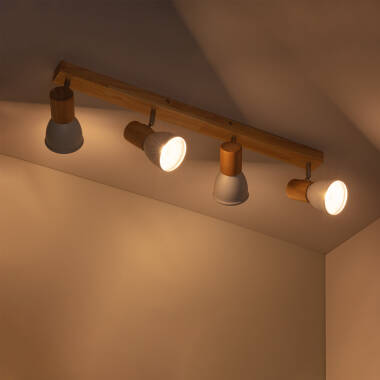 Image of Edit Tautau 4 Light Ceiling Spotlight Bar