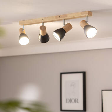 Image of Edit Tautau 4 Light Ceiling Spotlight Bar