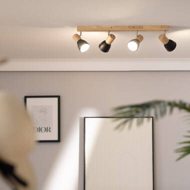 Image of Edit Tautau 4 Light Ceiling Spotlight Bar
