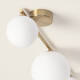 Image of Edit Amatler 4 Light Glass Flush Ceiling Light