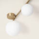 Image of Edit Amatler 4 Light Glass Flush Ceiling Light