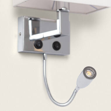 Image of Edit Waldorf Wall Light with LED Reading Light