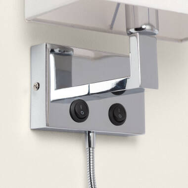 Image of Edit Waldorf Wall Light with LED Reading Light