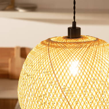Image of Edit Bamboo Ceiling Pendant Light