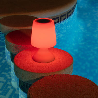 Image of Edit Uyoga USB Rechargeable LED Outdoor Table Lamp with Speaker and Remote Control