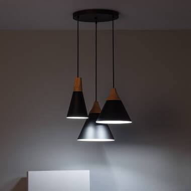 Image of Edit Dustin 3 Light Cluster Ceiling Pendant