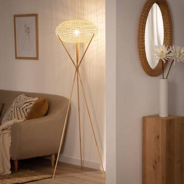 Image of Edit Ronax Rattan Floor Lamp