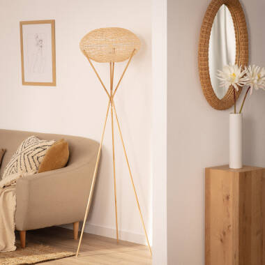 Image of Edit Ronax Rattan Floor Lamp