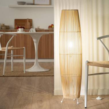 Image of Edit Komu Bamboo Floor Lamp
