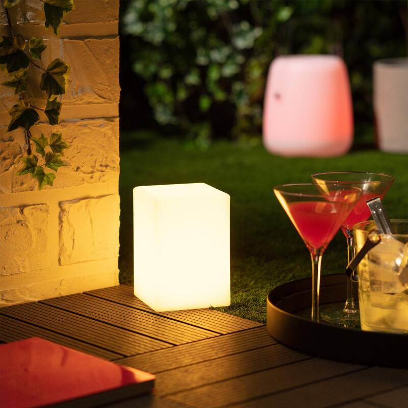 Image of Kozan Portable Outdoor RGB LED Table Lamp with Rechargeable Battery