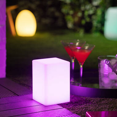 Image of Kozan Portable Outdoor RGB LED Table Lamp with Rechargeable Battery