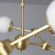 Image of Edit Moonlight 6 Arm Semi-Flush Ceiling Light