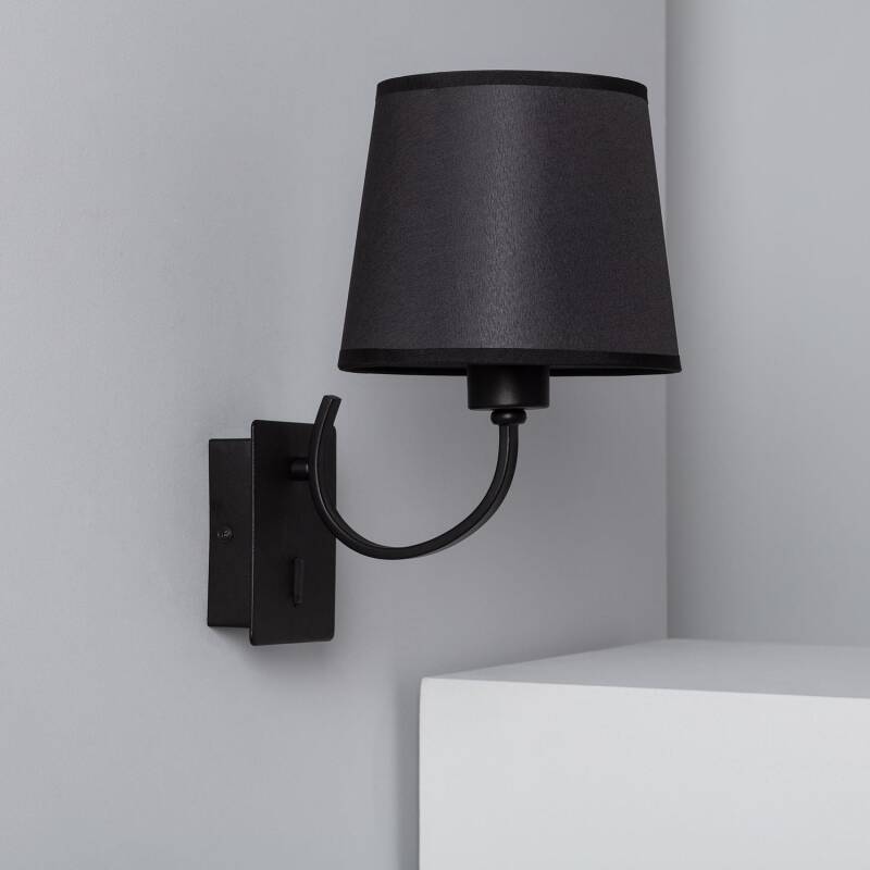 Image of Edit Kuombi Metal Wall Light with Fabric Shade