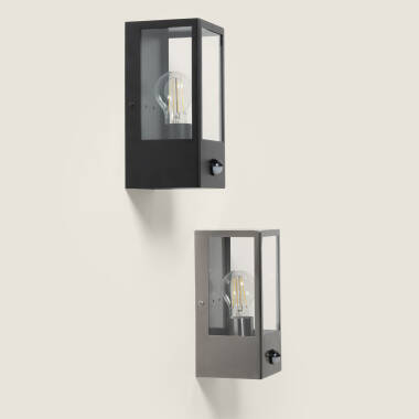 Image of Edit Haworth Half Lantern Outdoor Wall Light with PIR Sensor