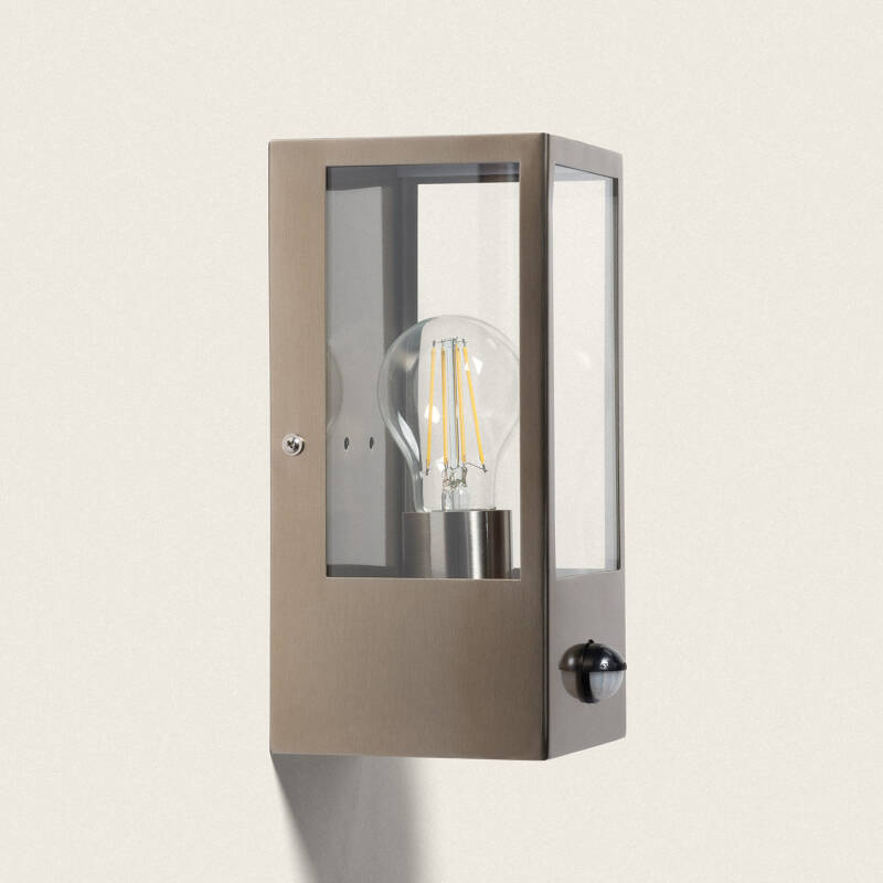Image of Edit Haworth Half Lantern Outdoor Wall Light with PIR Sensor
