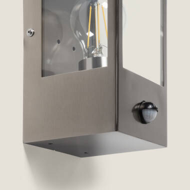 Image of Edit Haworth Half Lantern Outdoor Wall Light with PIR Sensor