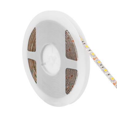 Image of 5m Cool White 12V DC LED Strip 60LED/m 10mm Wide Cut at every 5cm IP65