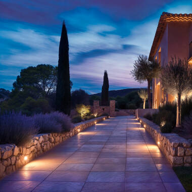 Image of Round Recessed Ground Light for GU10 Light Bulb