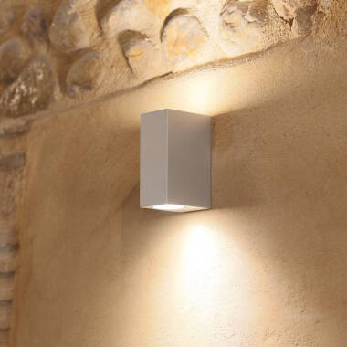 Image of Edit Miseno Outdoor Up & Down Wall Light - Silver