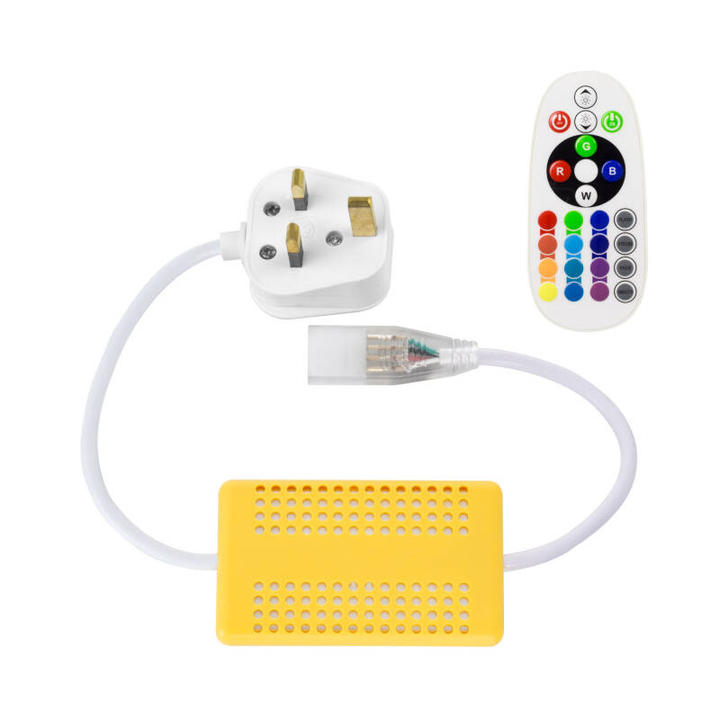 Image of Controller and Remote Control for 220V RGB LED Strips