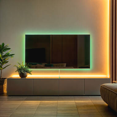 Image of Kit 5V DC RGB LED Strip with USB connector for Television