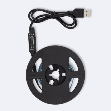 Image of Kit 5V DC RGB LED Strip with USB connector for Television
