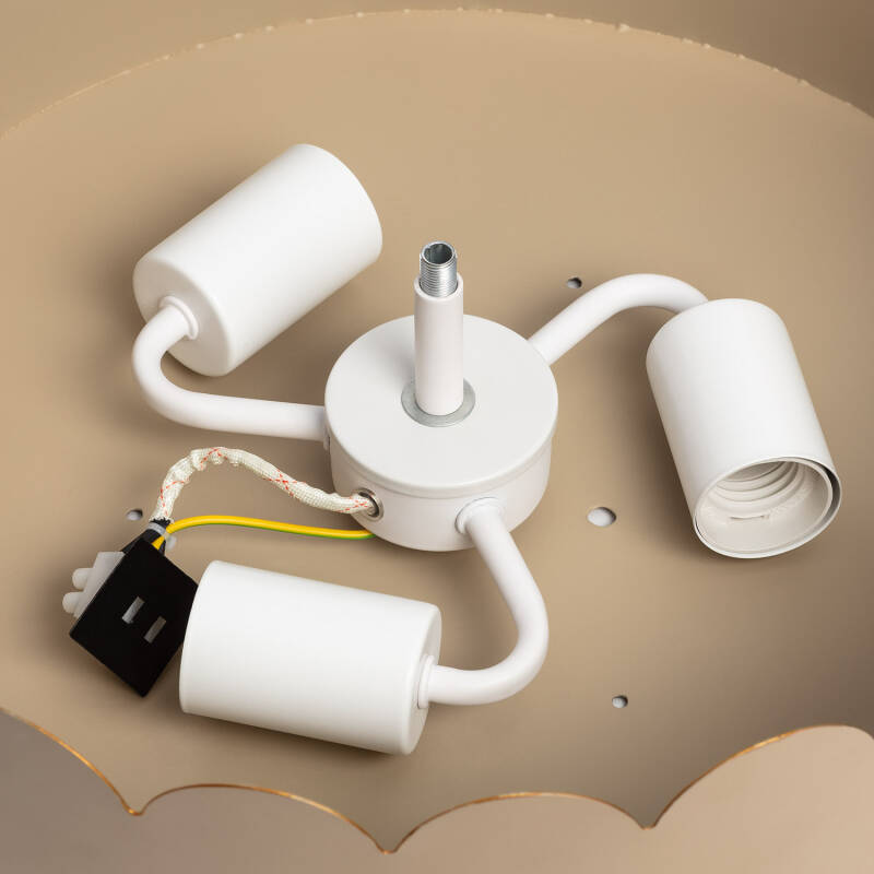 Image of Edit Penelope Scalloped Flush Ceiling Light