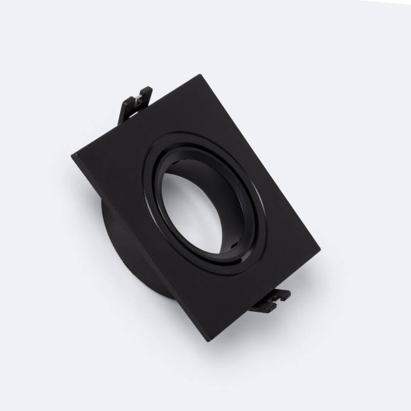 Image of Square Tilting Downlight Bezel Cutout 75mm for a GU10/GU5.3 LED Bulb
