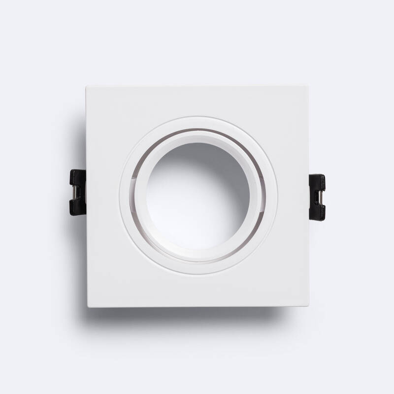 Image of Square Tilting Downlight Bezel Cutout 75mm for a GU10/GU5.3 LED Bulb