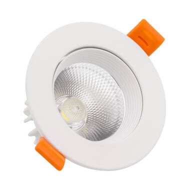 Round 9W COB LED Adjustable Downlight Cutout 90mm