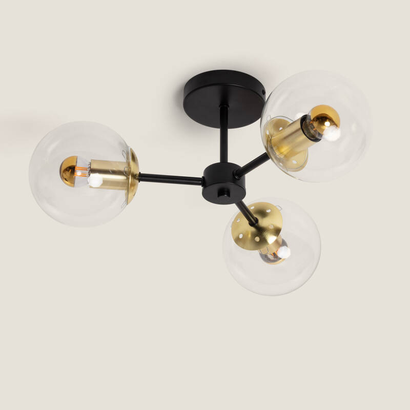 Image of Edit Wassily 3 Light Flush Ceiling Light