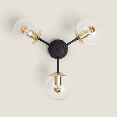 Image of Edit Wassily 3 Light Flush Ceiling Light