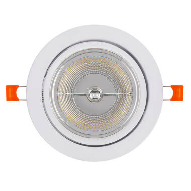 Image of Round Recessed Directional Downlight Bezel Cutout 120mm for GU10 AR111 LED Bulb