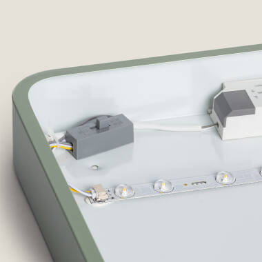 Image of Edit Dari Rectangular 30W Selectable LED Flush Ceiling Light