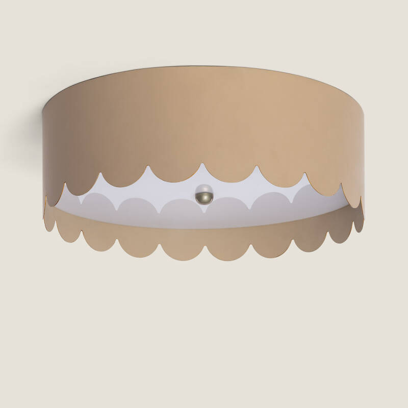 Image of Edit Penelope Scalloped Flush Ceiling Light