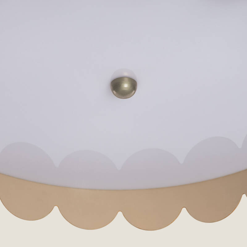 Image of Edit Penelope Scalloped Flush Ceiling Light