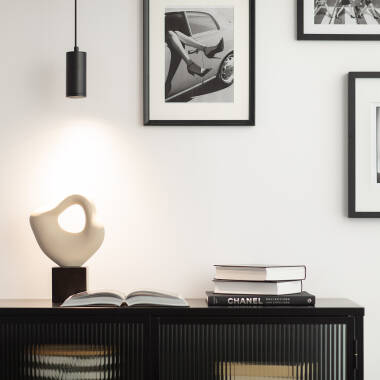 Image of Quartz Pendant in Metal  Lamp