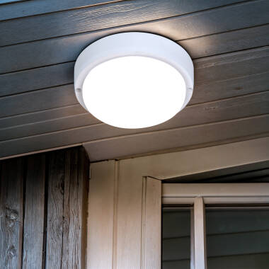 Image of Hublot Round 15W LED Outdoor Flush Ceiling Light